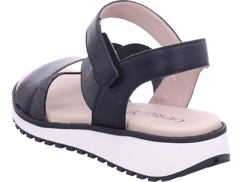 Caprice Damen Sandalette Women Sandals in schwarz