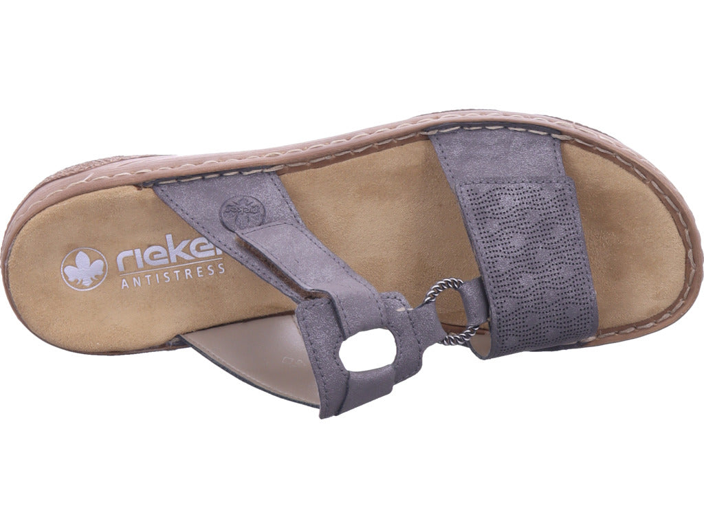 Rieker Women's Mule Fsk Women's Sandals in Grey