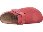 Birkenstock Damen Pantolette Boston Vl Corduroy in rot
