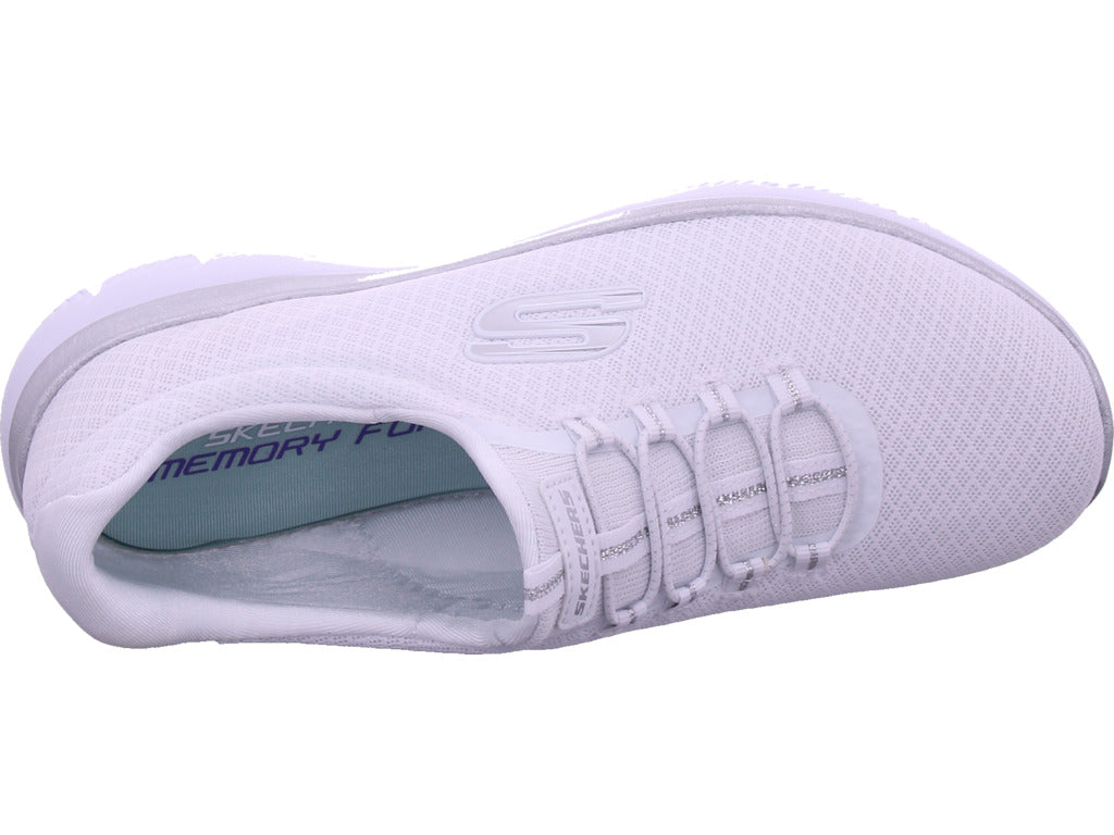 SKECHERS Damen Slipper Summits in weiß