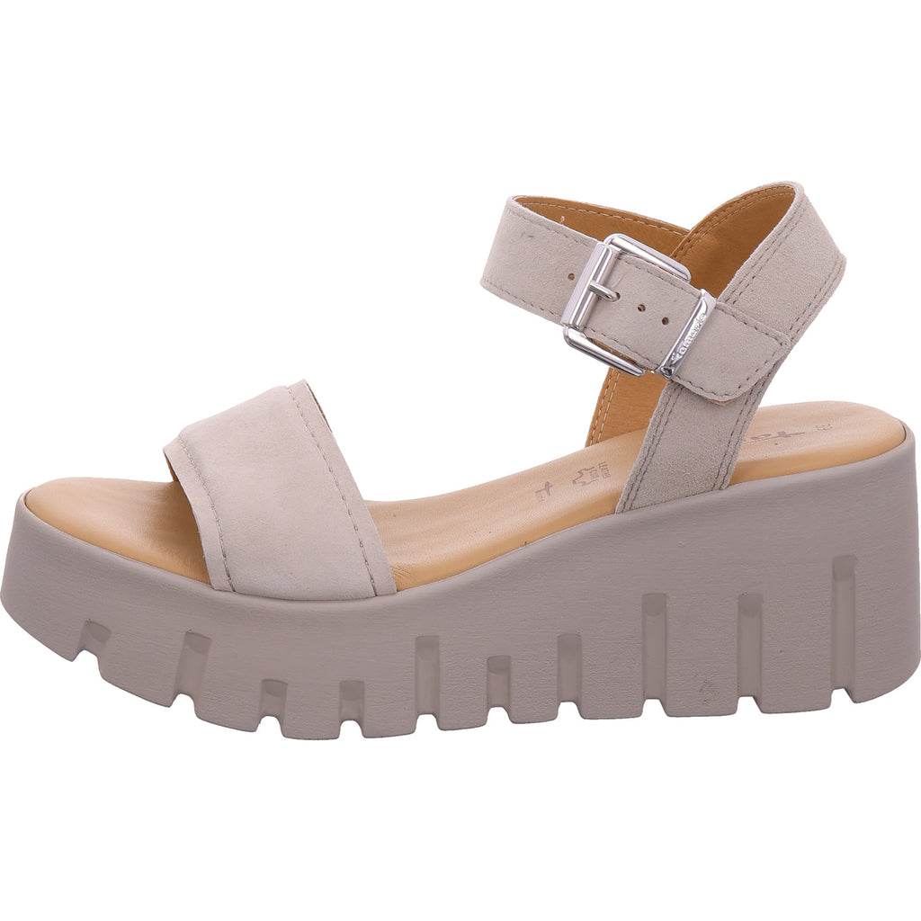 Tamaris Damen Sandalette  in sand-taupe