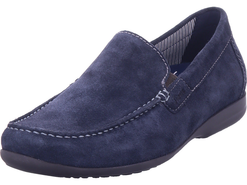 Sioux Herren Slipper Giumelo Extraweite H in blau