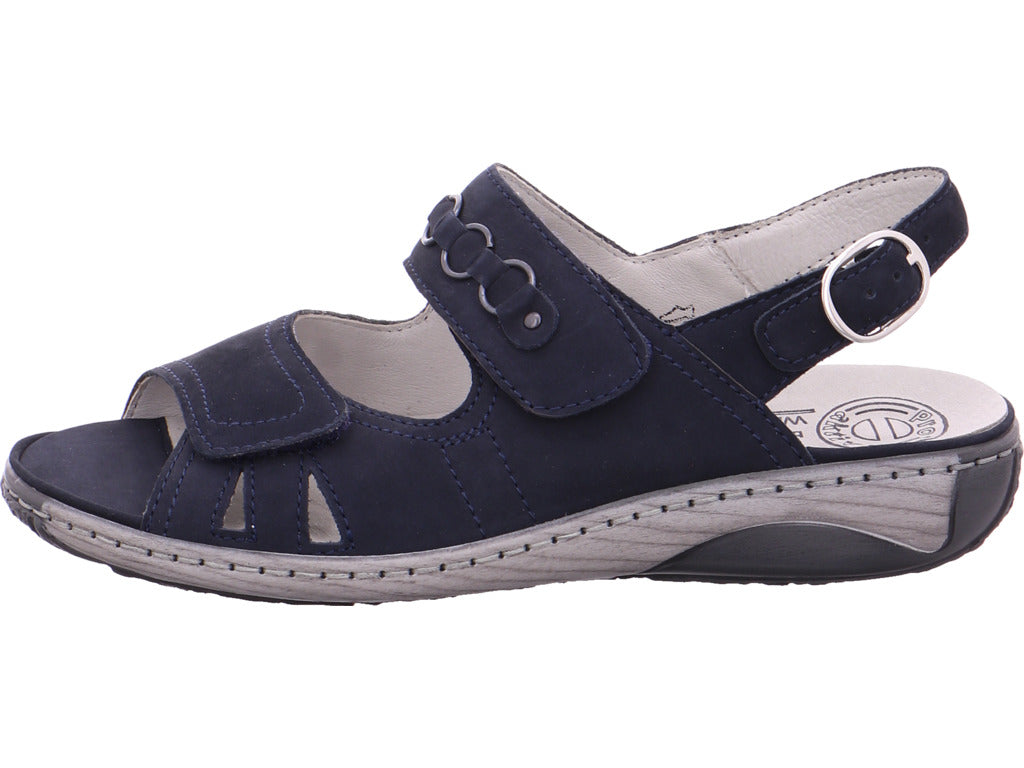 Waldläufer Damen Sandale Beq-Sandl-Wörishf-30 in blau