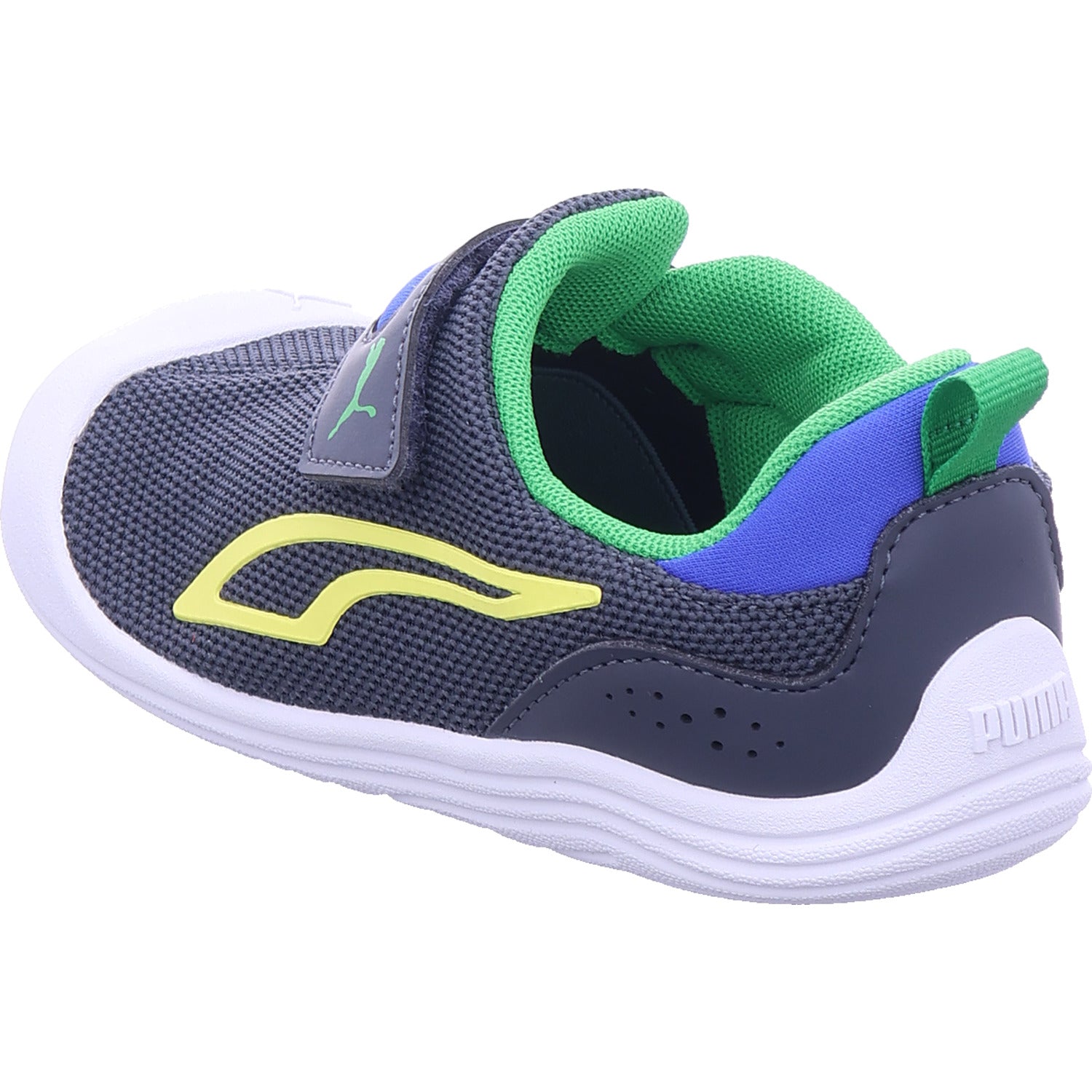 Chlapecké nízké boty Puma Kitten Mesh V Inf v šedé barvě