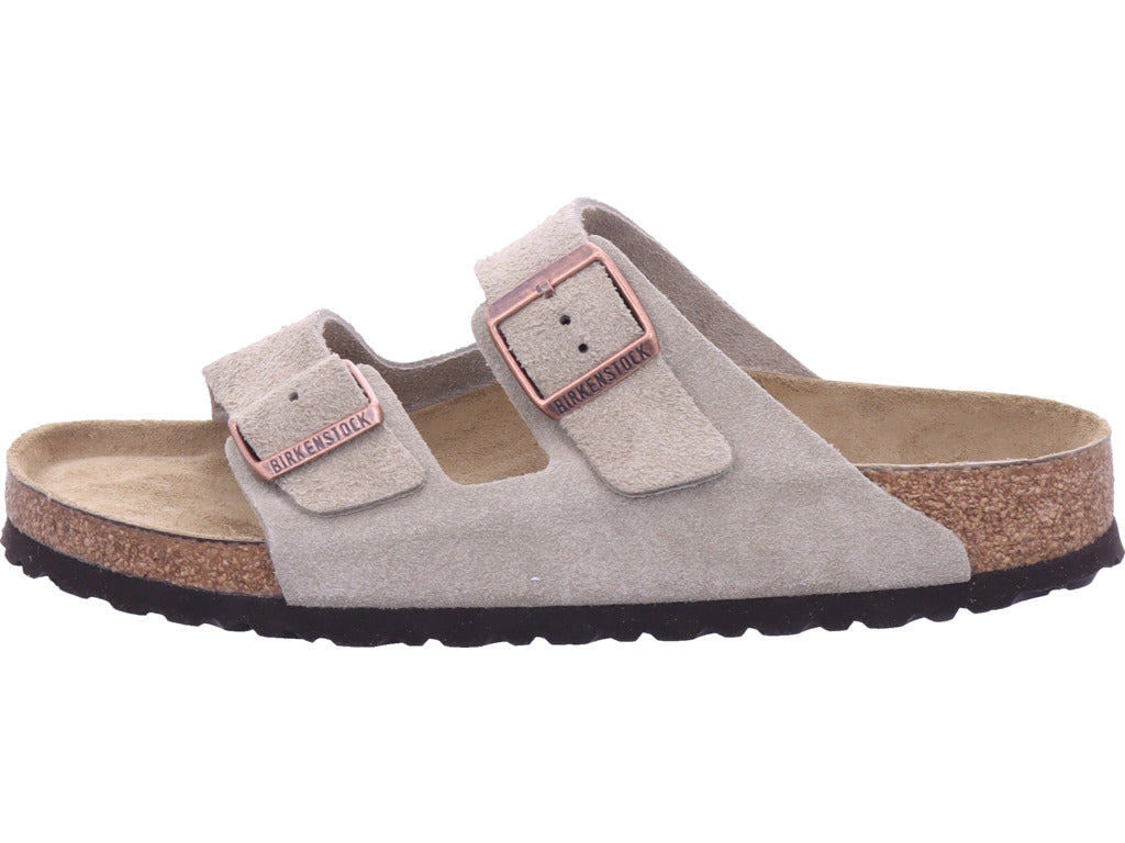 Birkenstock Men's Sandal Arizona Soft Footbed in beige