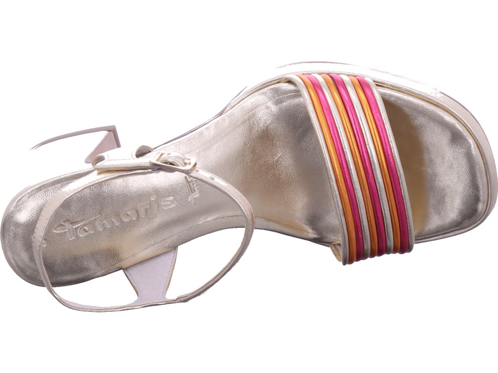 Tamaris Damen Sandalette  in gold