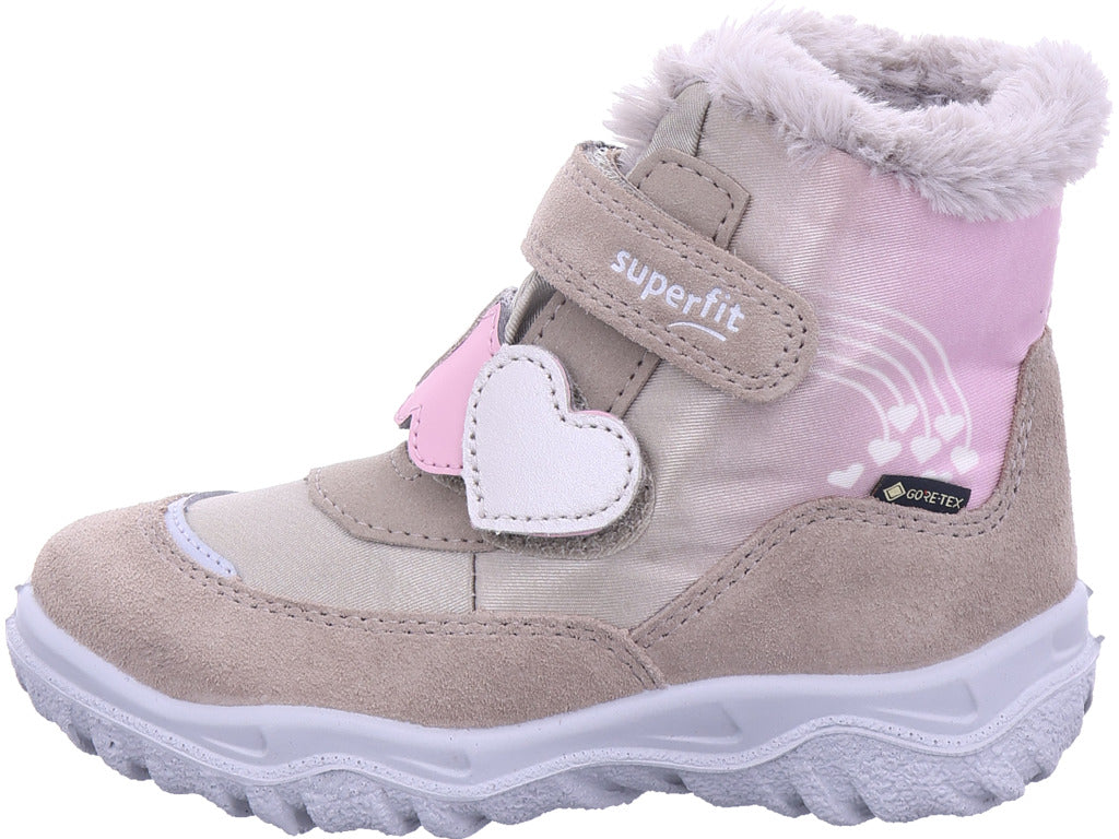 Superfit Mädchen Moonboots Schuh Textil \ Husky1 in beige