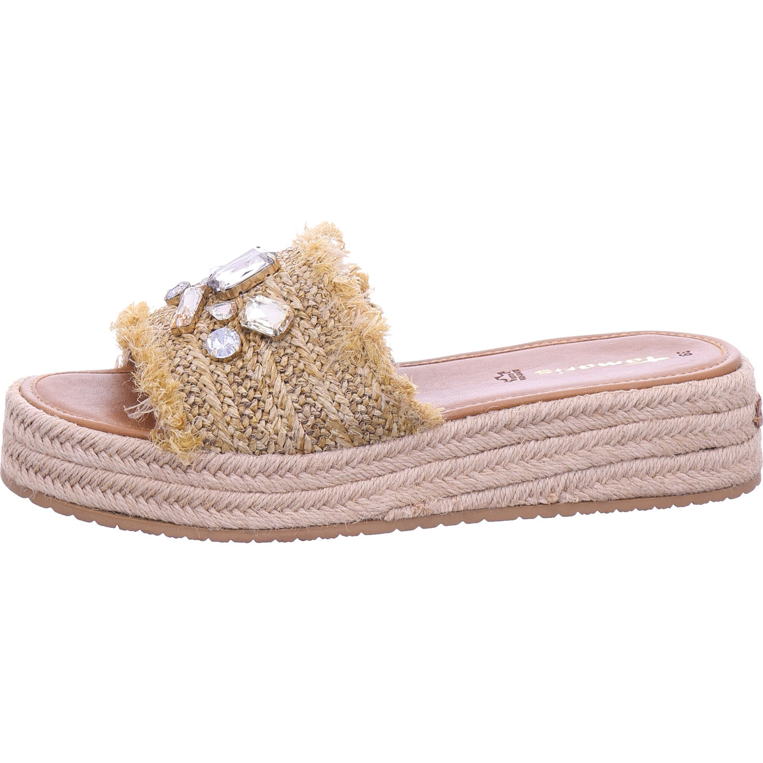 Tamaris Damen Pantolette  in beige