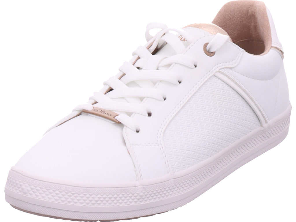 s.Oliver women's sneakers in white