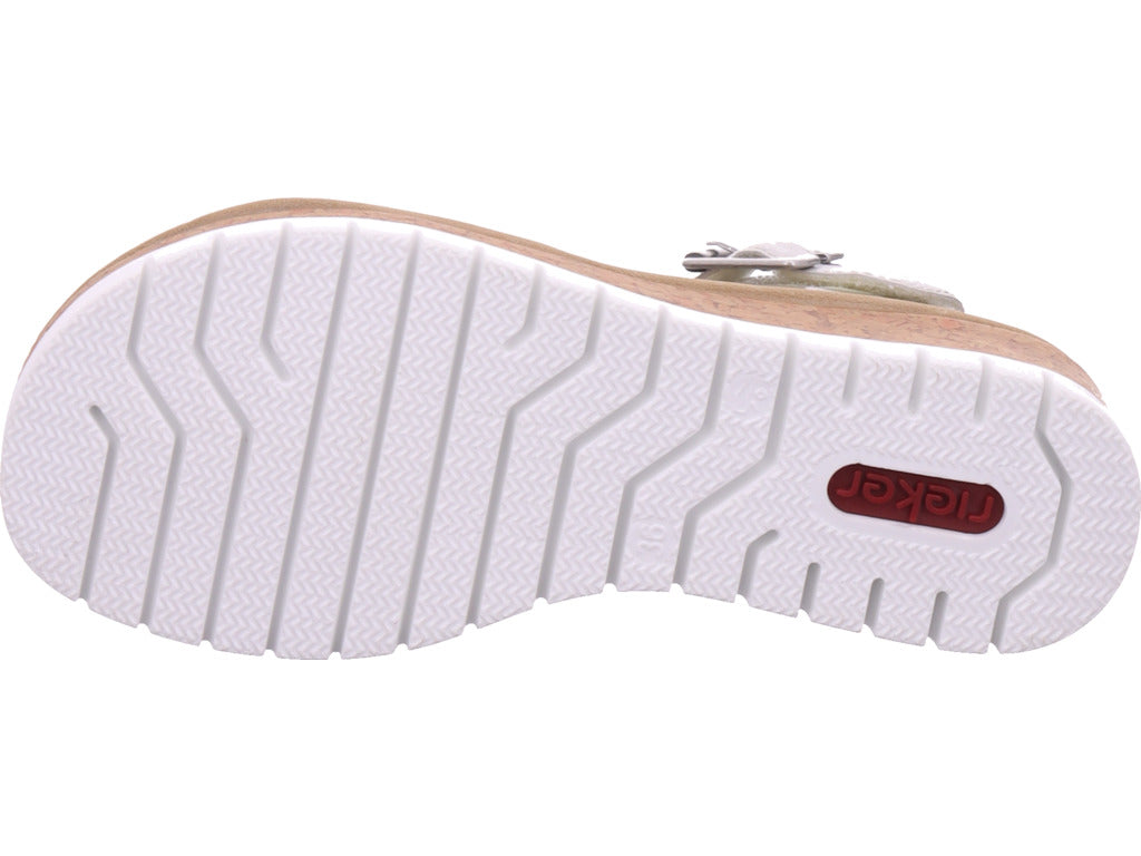 Rieker Damen Sandalette Fsk Damen Sandalen in grau