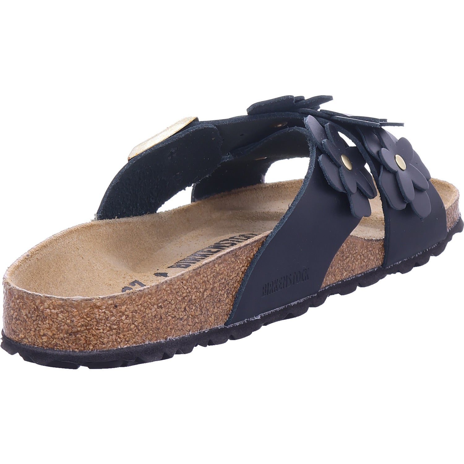 Birkenstock Damen Pantolette Siena Flower Embellishment in schwarz