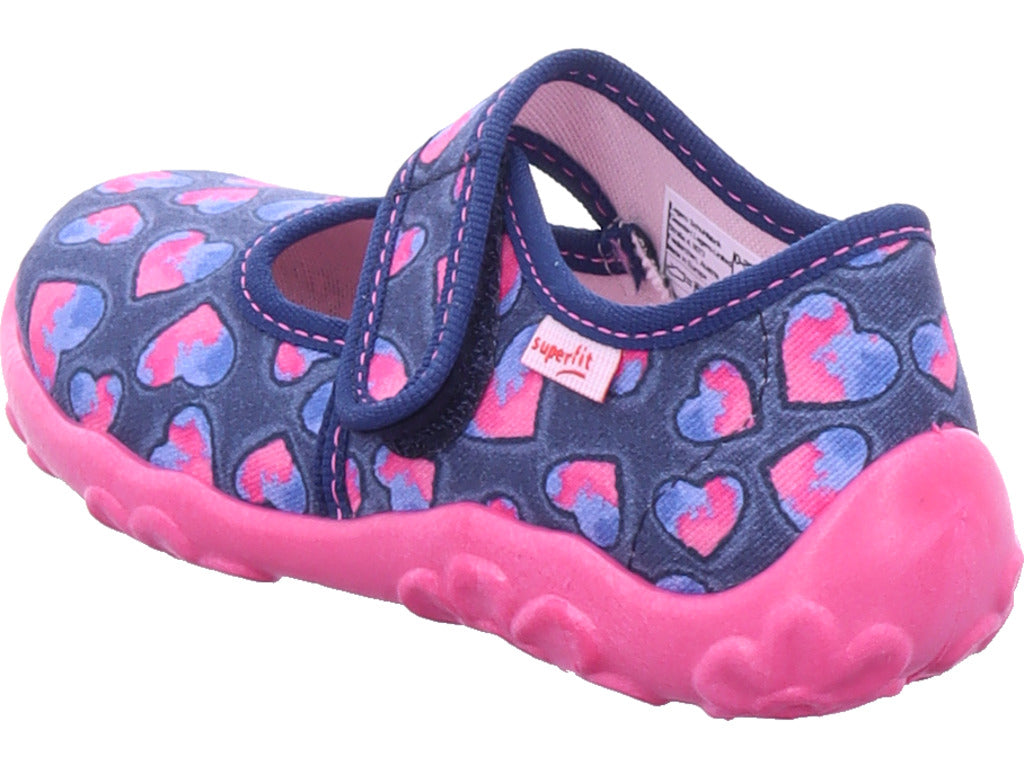 Superfit Girls' Mule Slipper Textile Bonny in Blue