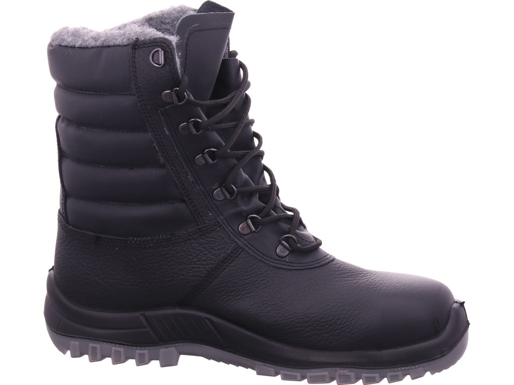 Leopard Herren Arbeitsschuh Winterschnürstiefel S3 in schwarz