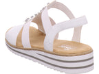 Rieker Damen Sandalette Fsk Damen Sandalen in weiß