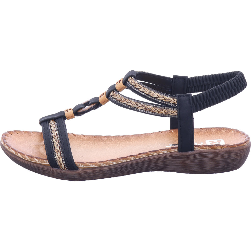 Rieker Women's Sandal in Black