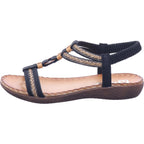 Rieker Women's Sandal in Black