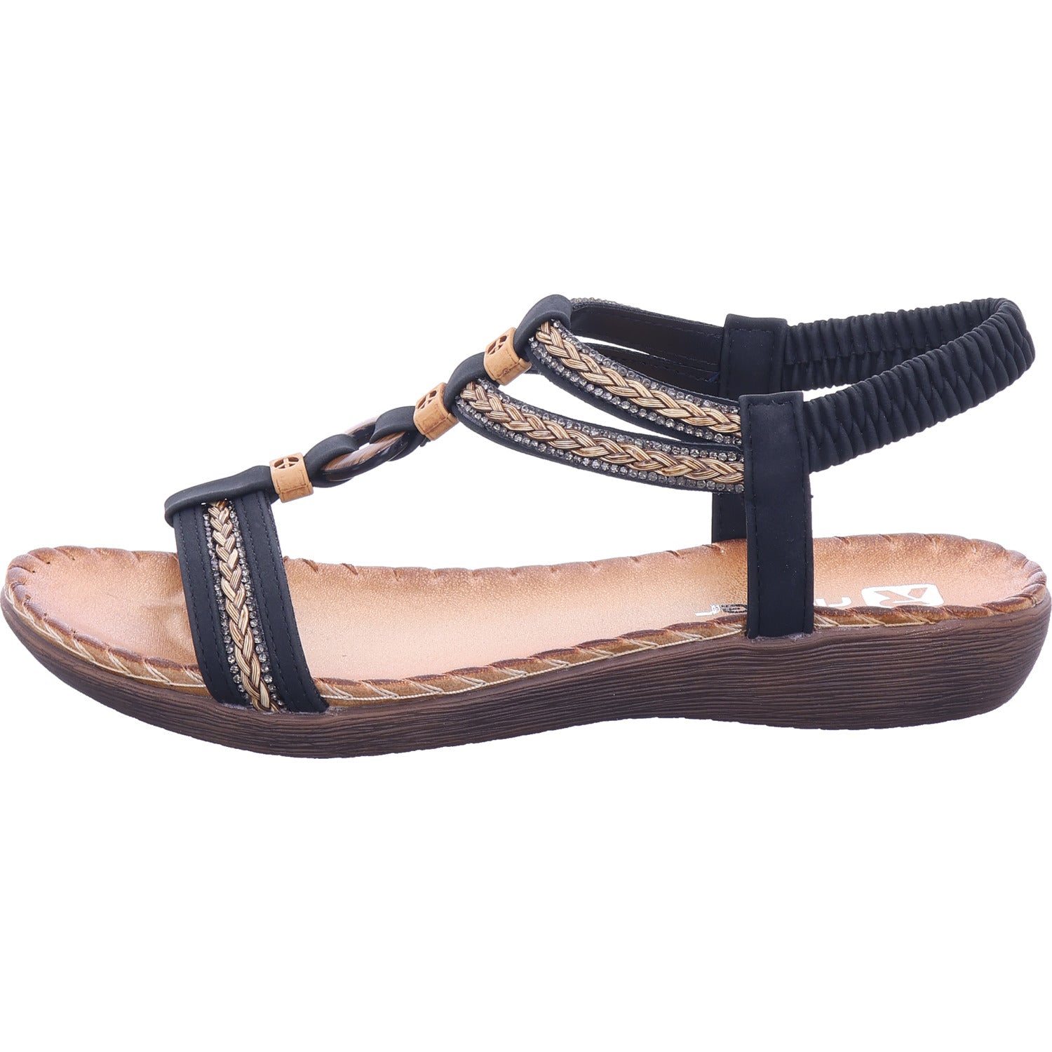Rieker Women's Sandal in Black