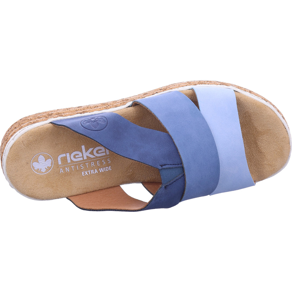 Rieker Women's Mule in blue