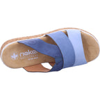 Rieker Women's Mule in blue