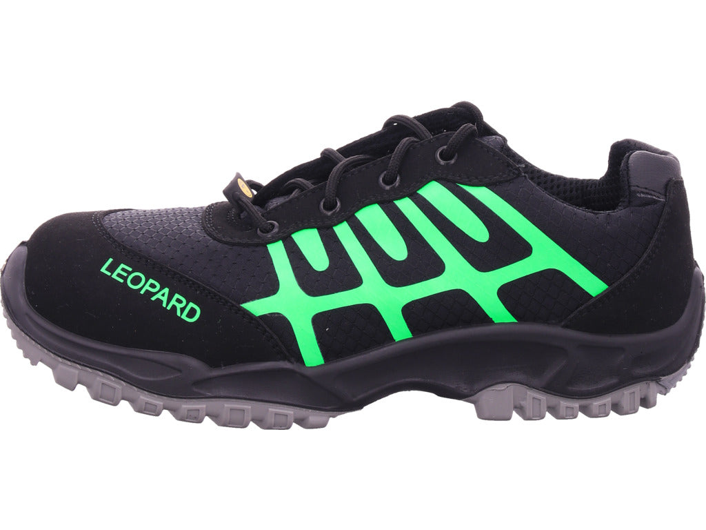 Leopard Herren Arbeitsschuh Sicherheitshalbschuh S1 Esd in schwarz