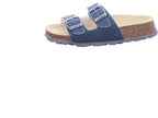 Superfit Jungen Pantolette \ Fussbettpantoffel in blau