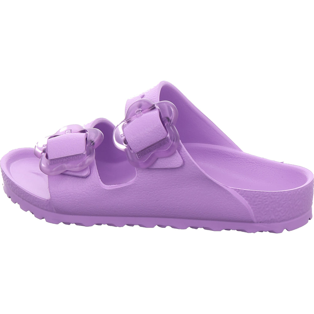 Birkenstock Mädchen Pantolette Arizona Flower Eva Kids in lila