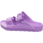 Birkenstock Mädchen Pantolette Arizona Flower Eva Kids in lila