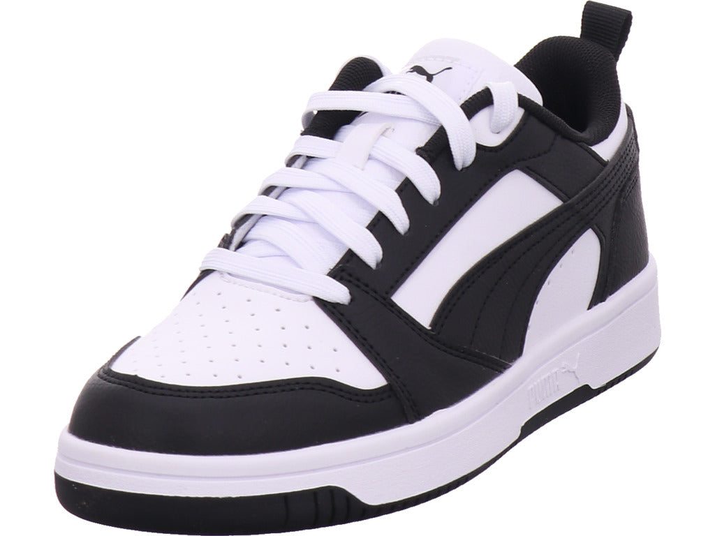 Puma boys' low-top shoe Rebouns V6 Lo Jr in black