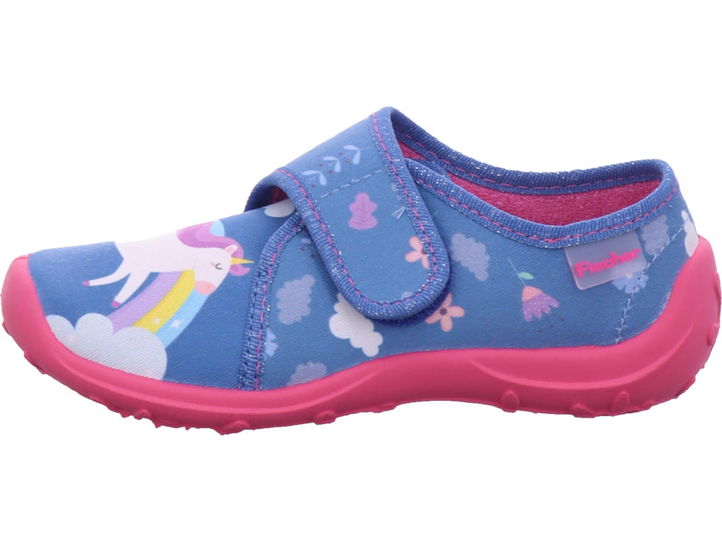 Fischer Girls' Slipper in blue