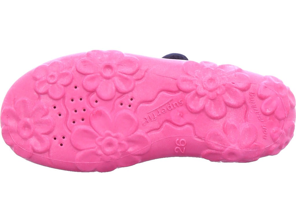 Superfit Girls' Mule Slipper Textile Bonny in Blue