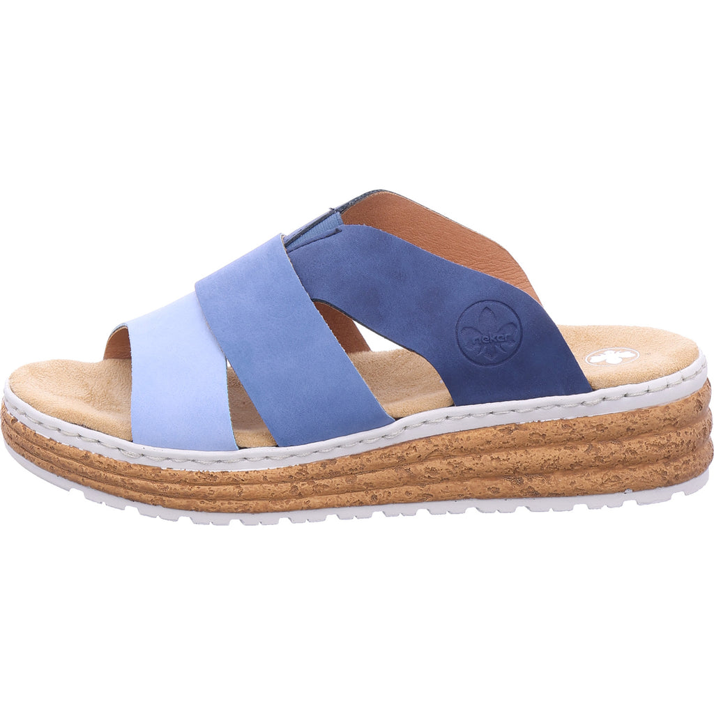 Rieker Women's Mule in blue