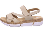 Rieker Damen Sandalette Fsk Damen Sandalen in beige