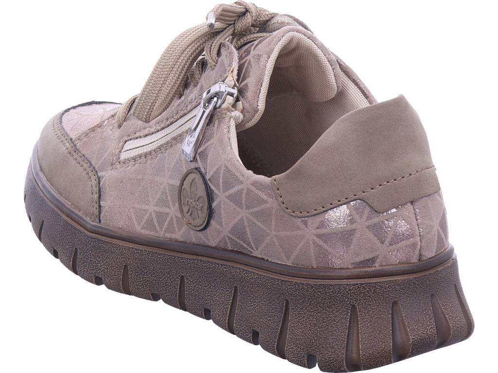 Rieker women's sneakers Hwk women's low shoes in beige