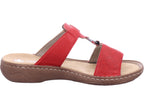 Rieker Damen Pantolette Fsk Damen Sandalen in rot