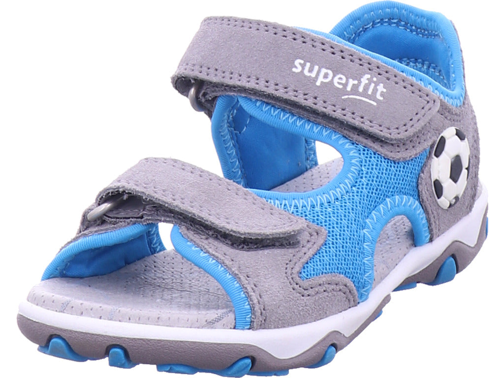 Superfit   Sandale Leder \ Mike 3.0 in blau