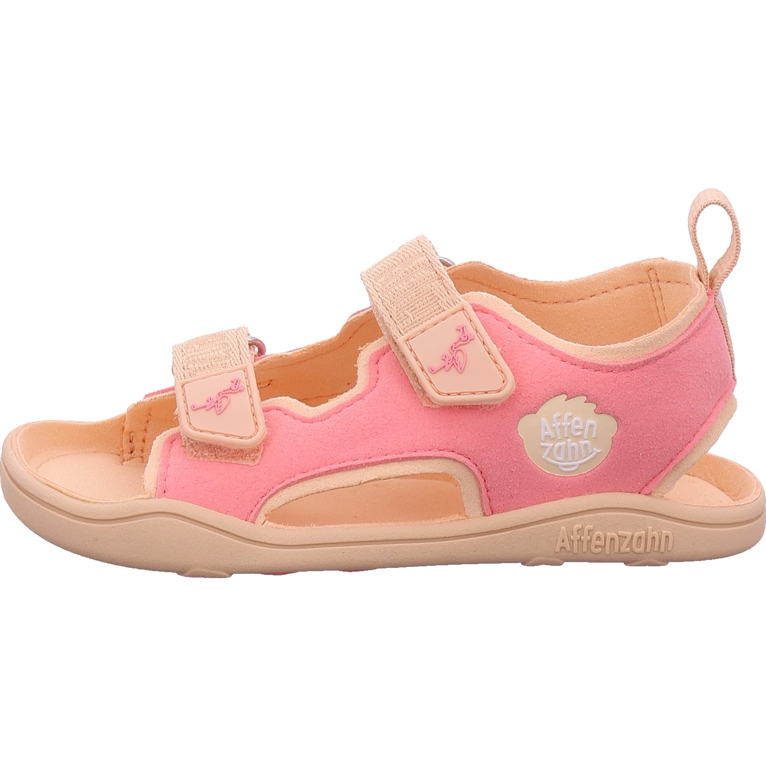 Affenzahn Dívčí sandály Sandalet Vegan Airy Flamingo v růžové barvě