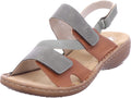 Rieker Damen Sandalette Fsk Damen Sandalen in grün
