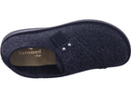 Varomed Herren Hausschuh Bruce Slipper in schwarz