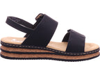 Rieker Damen Sandalette Fsk Damen Sandalen in schwarz