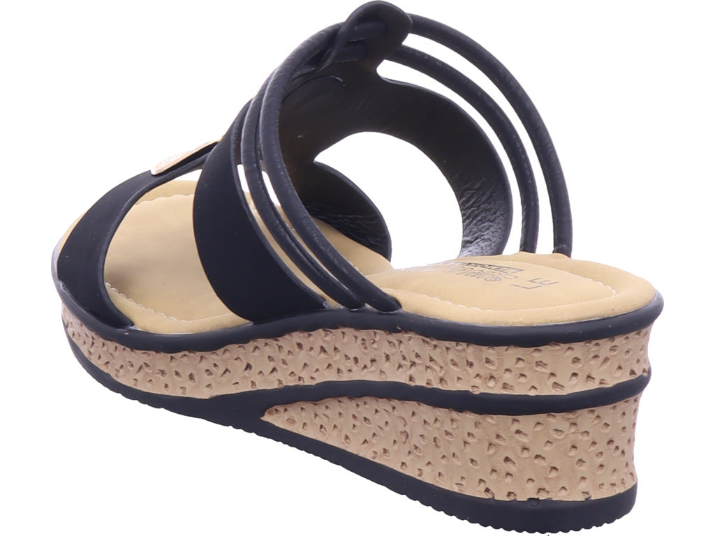 Shoe-world Damen Pantolette  in schwarz
