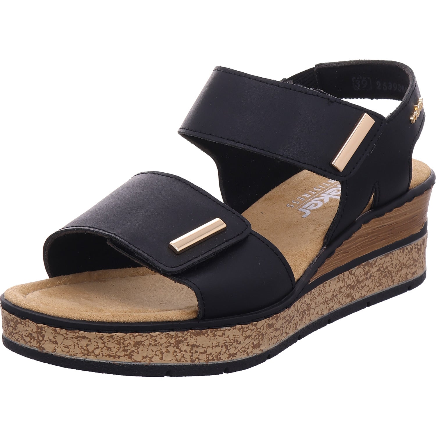 Rieker Damen Sandale  in schwarz