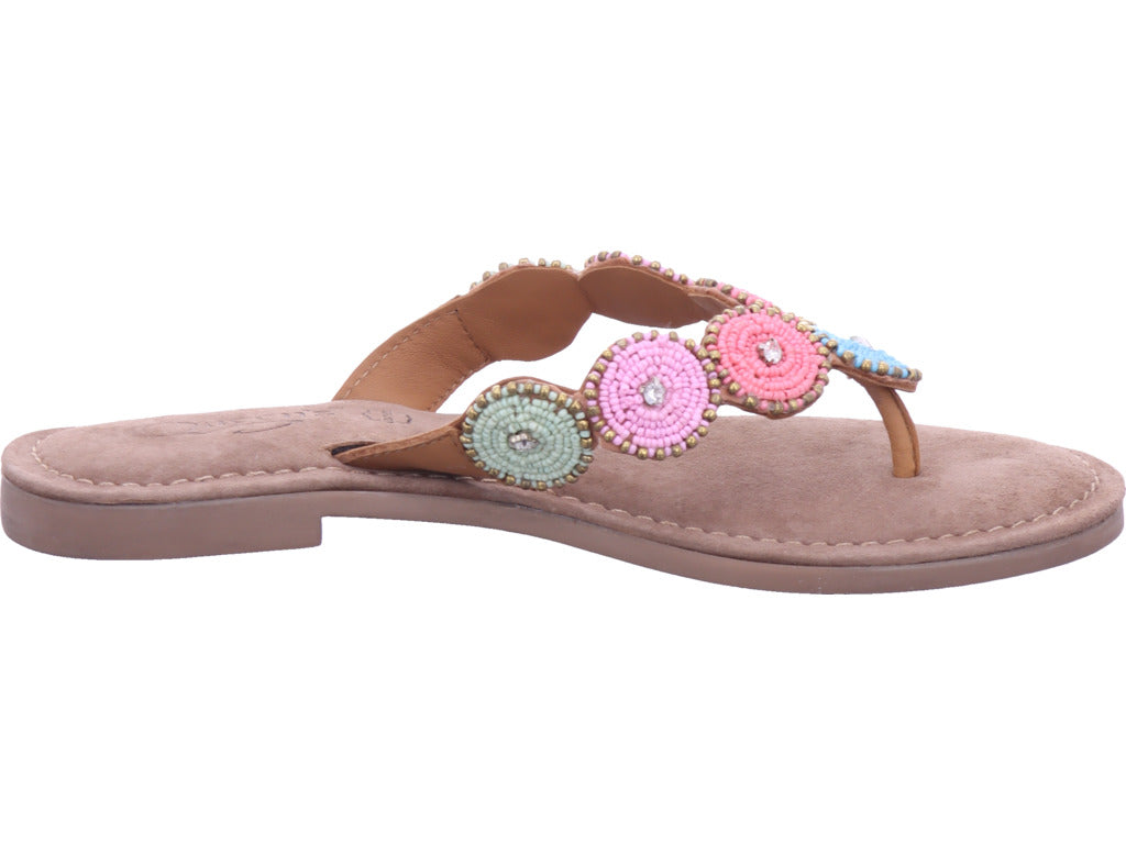 Queens Damen Pantolette  in braun