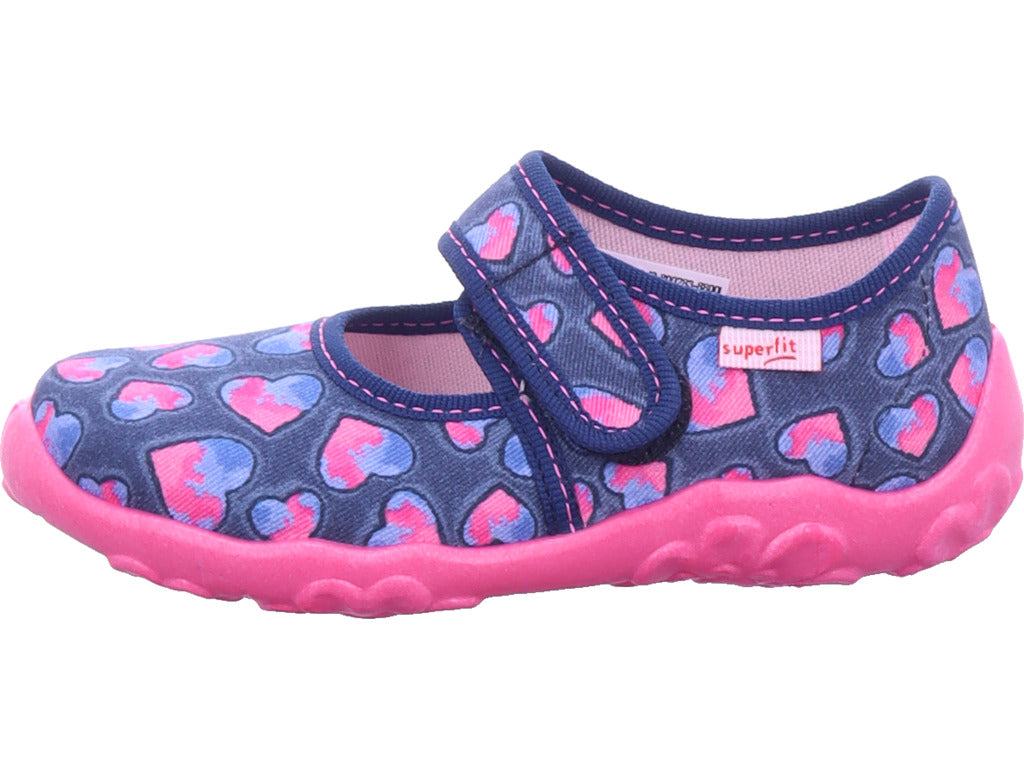 Superfit Girls' Mule Slipper Textile Bonny in Blue