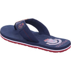 Tommy Hilfiger Pánské plážové pantofle Patch Hilfiger Beach Sandal v modré barvě