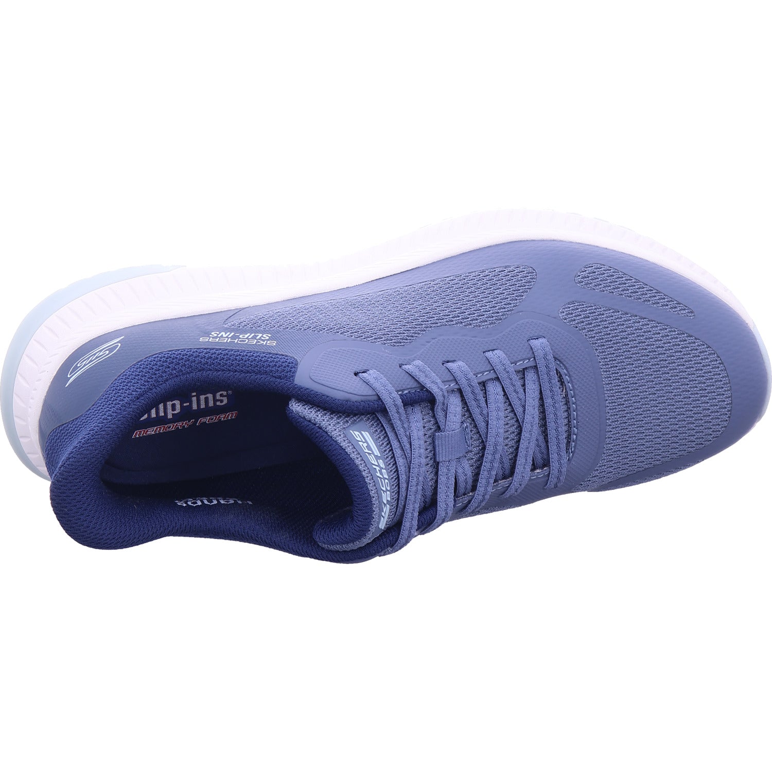 Dámské pantofle SKECHERS v modré barvě