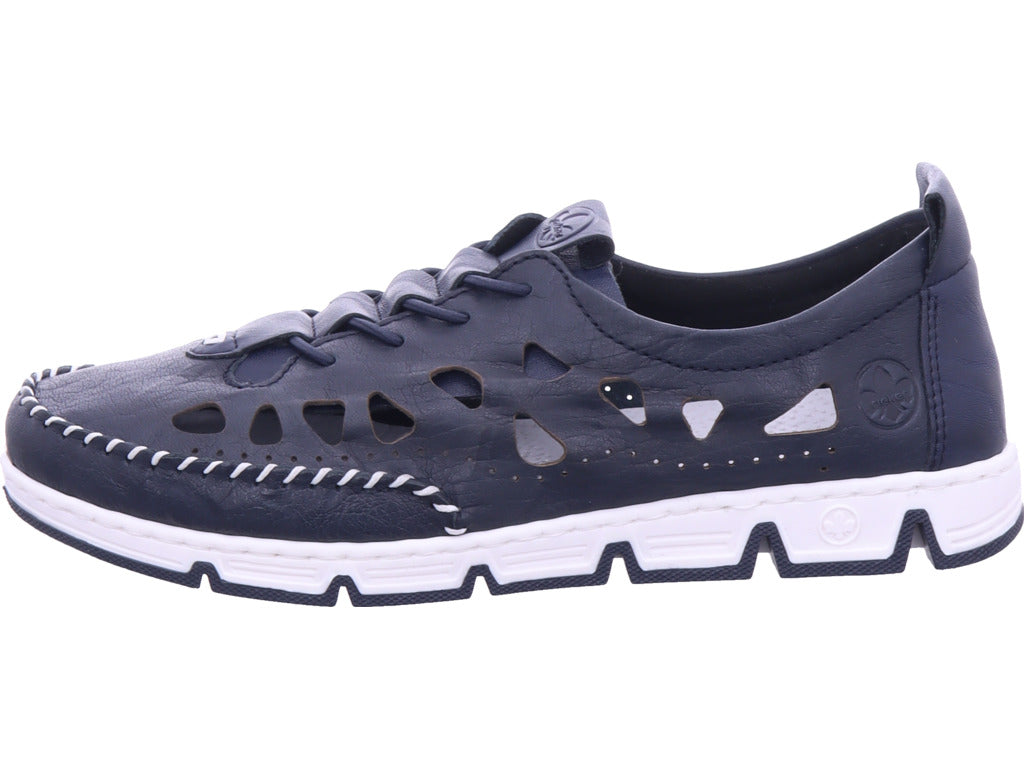 Rieker Damen Slipper  in blau