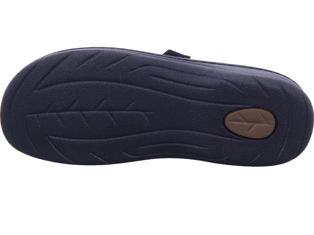 Varomed Herren Hausschuh Bruce Slipper in schwarz