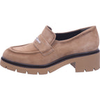 Tamaris Damen Slipper  in hell-braun