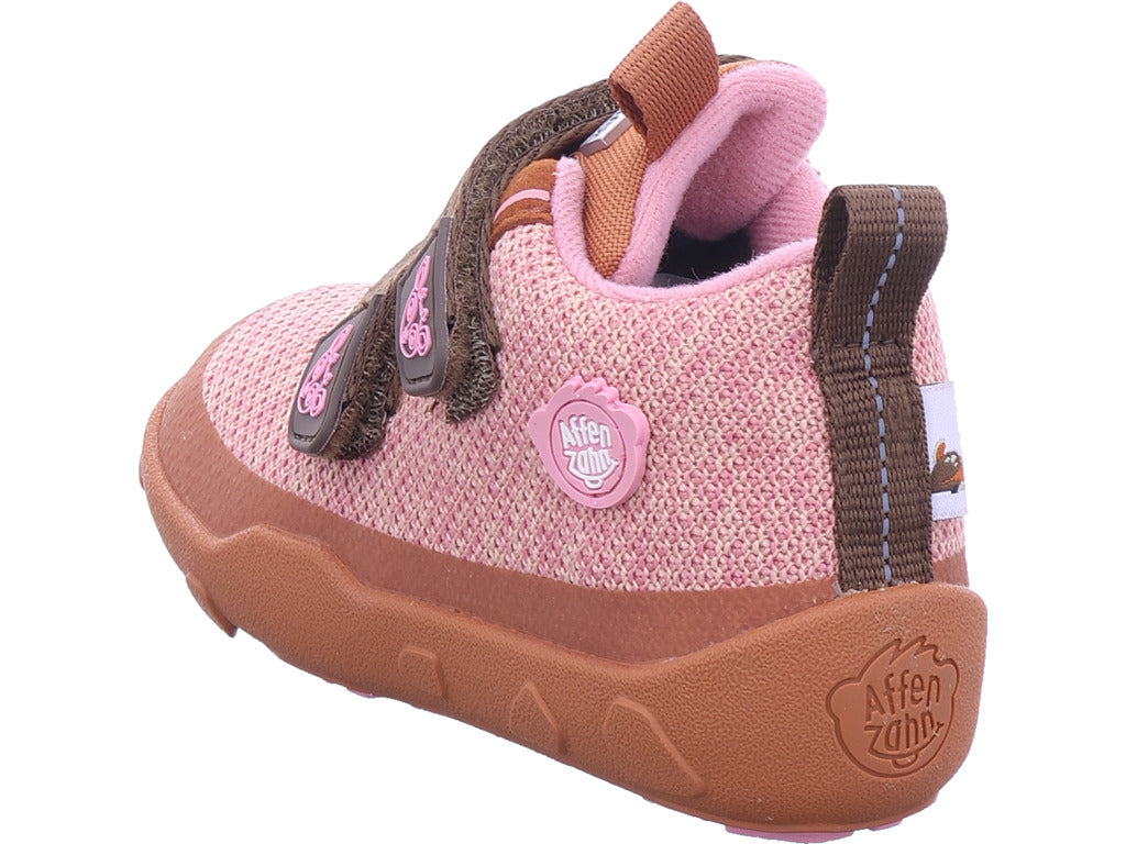 Affenzahn Girls' First Steps Shoe Deer in Pink