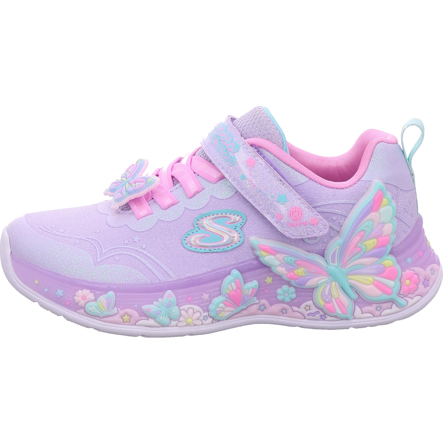 Dívčí tenisky SKECHERS Butterfly Bliss ve fialové barvě